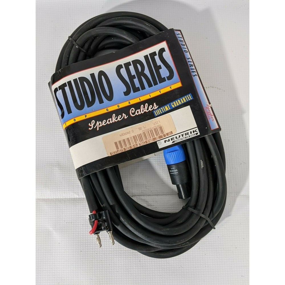 Neutrik Studio Series Speaker Cable 30 Feet 12G N-B NL4FC PT-Q01D - NEW